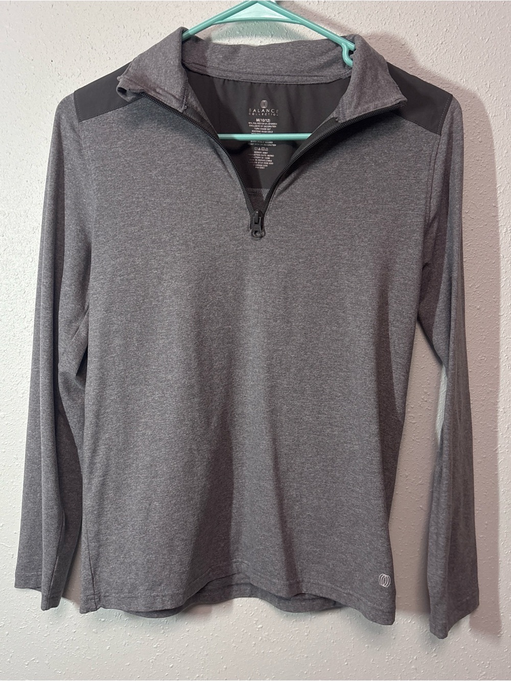 Balance Collection Gray Heather Quarter-Zip Pullover